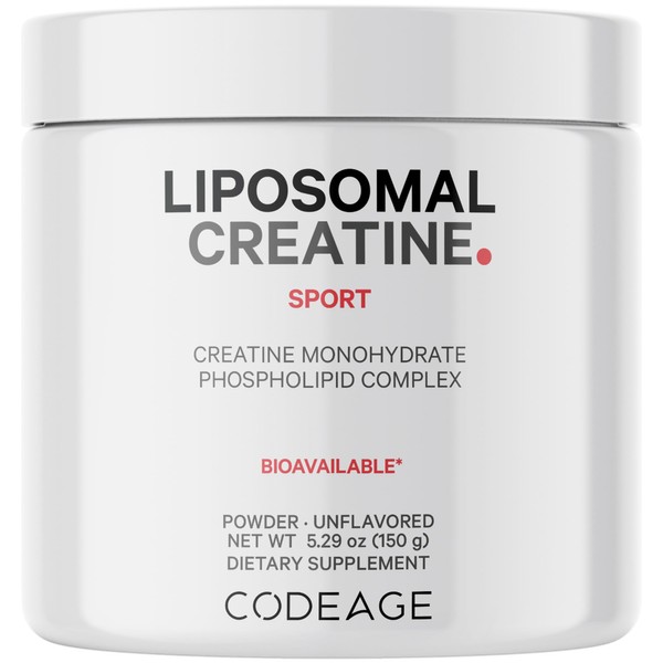 Codeage Codeage Liposomal Creatine Powder Supplement, Pure Creatine Monohydrate 5000mg,