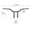 SI 12" MX-T Bars Handlebar For Harley Softail Sportster 883