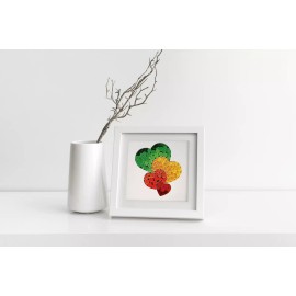 GREENHANDSHAKE Art 4 hearts Quilling Greeting Card - Unique Dedicated Handmade Art