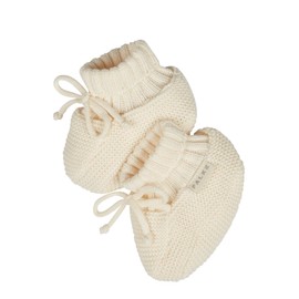 Falke Unisex Baby Knitted Shoe B So Cotton Plain 1 Pair Socks, Beige Pearl 2022, 1-6 months