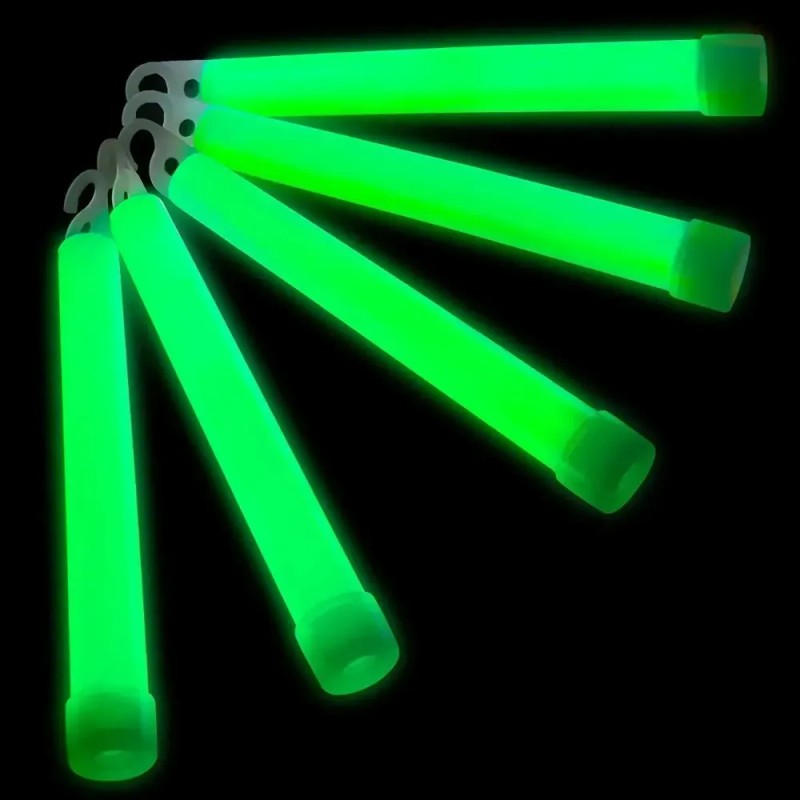 12 Barras Neón Verde Glow Stick Cyalume Dj Fiesta Camping