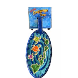 KC Hawaii Honu Islands Vinyl Id Luggage Tag