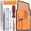 Glarks 7Pcs Chainsaw Sharpener File Assortment Kit with 5/32, 3/16,