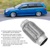 2 x 6in Car Exhaust Flexible Pipe Stainless Steel Weld