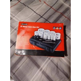 WARRIOR HOLE SAW 14 PIECE KIT SET NIB BI METAL WOD PLASTIC OR METAL DRILL BIT