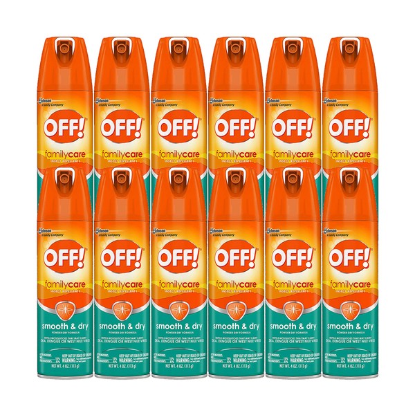 Off! Family Care Smooth & Dry Insect Spray, 4 oz (Pack - 12)