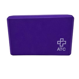 ATC Handels GmbH Yoga Block Aid for Asanas, Pilates and Yoga Exercises - Stretching Block, Yoga Block, Yoga Brick, Purple