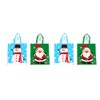 FLOMO Christmas Non Woven Printed Tote Bags, 14.25" X 15.5"