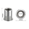 Wensilon Rivet Nut 3/8"-16UNC 50Pcs Stainless Steel 304 Finish Flat