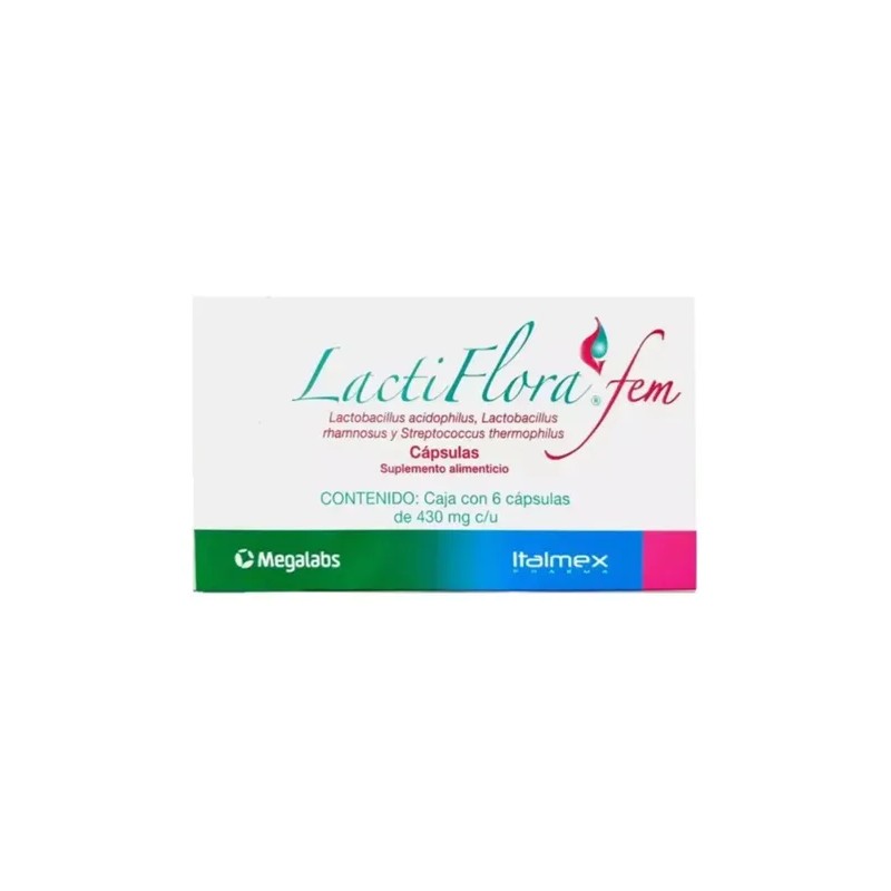 Lactiflora Fem Simbiótico Lactobacillus E Inulina 6 Cap