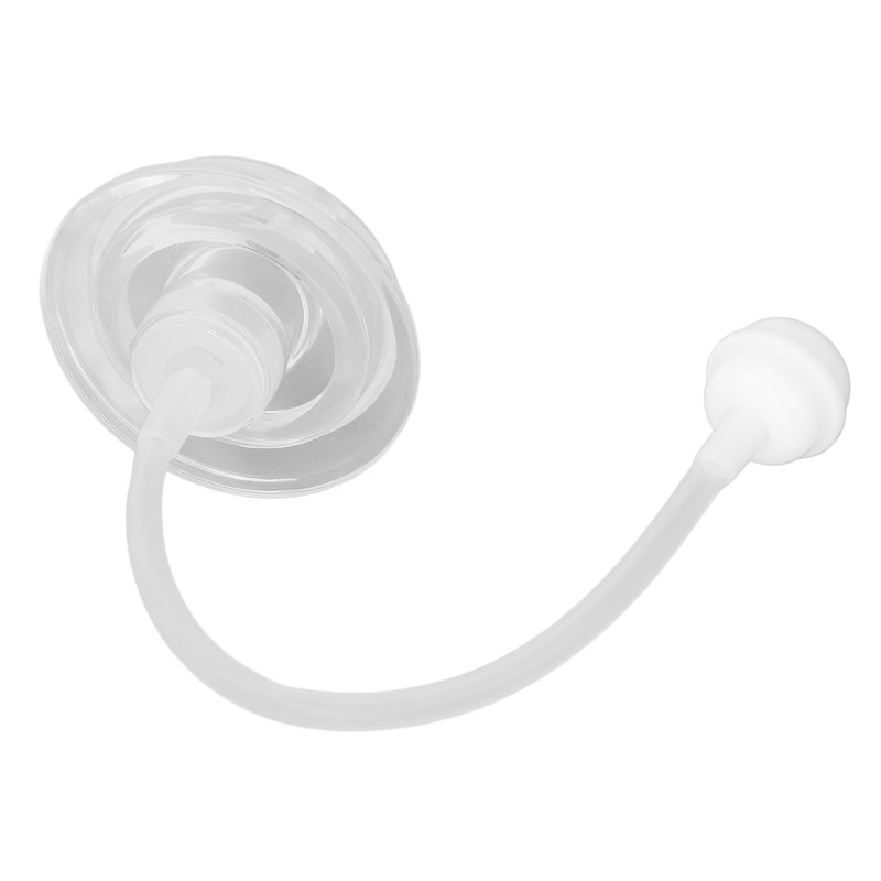 Bottle Nipple with Weighted Straw Duckbill Spout Transparent Soft Silicone