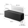 Yamazaki 5626 Film Hook, Toothpaste Tube Holder, Black, Approx. W3.5