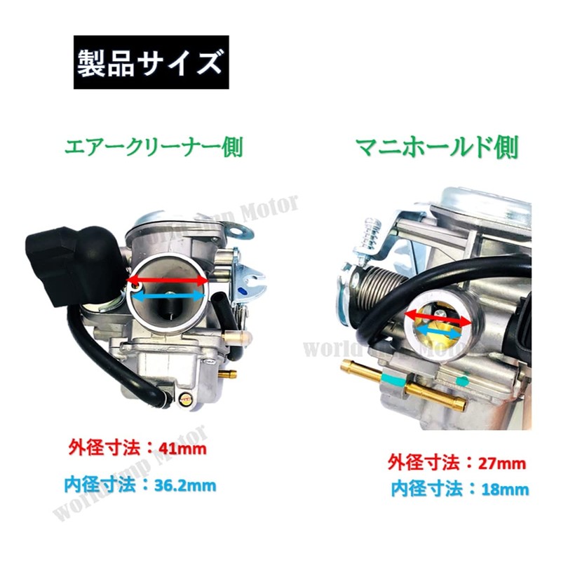 World Imp Motor Carburetor for Honda ZOOMER AF58 Smart DIO