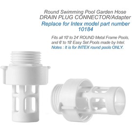 Chang Ta Pool Drain Hose Adapter Replacement Parts for Intex Round Swimming Pool 10184 (1)