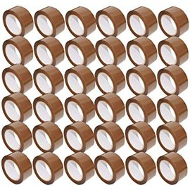 Absolute 36 Rolls Brown Packing Tape Rolls, 110 Yard Length x 2 Inches Wide, 1.8mil Thick Industrial Shipping Moving Carton Sealing Tapes