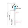 QWORK Hand Pump, Siphon Pump, 2 Pack, Fluid Transfer Pump,