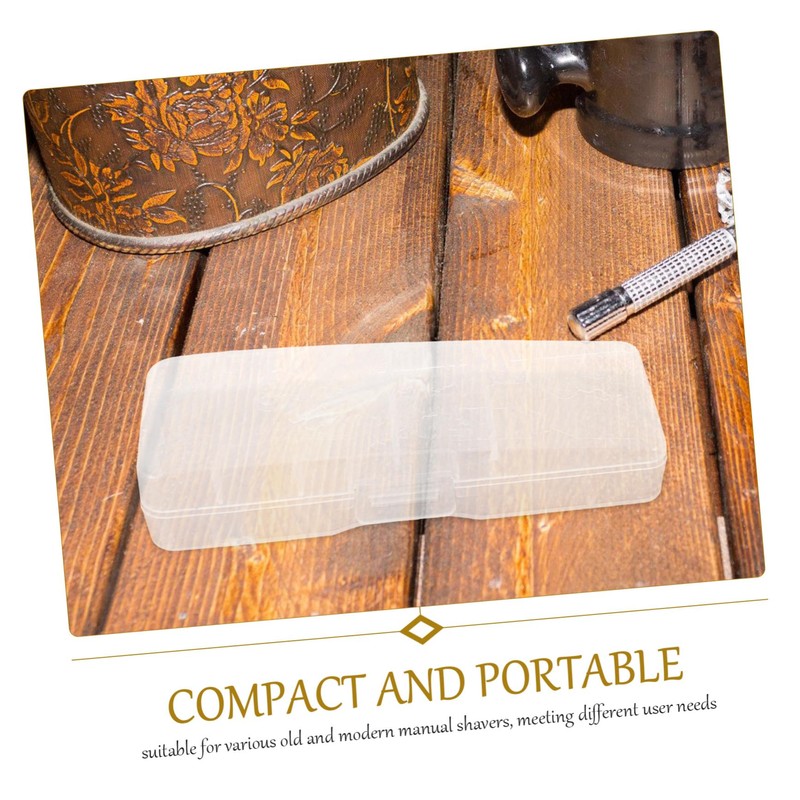Healeved 3pcs Razor Travel Case: Clear Razor Carrying Box Organizer