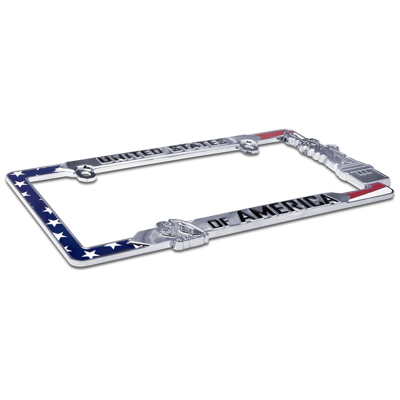 Elektroplate Patriotic United States of America Chrome-Plated All-Metal Premium Custom