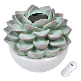 Game 81343-BB Pool and Bayard PatioGLO Solar Succulent LED Floating Waterproof Light, Sage