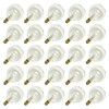 Sival G50 Candelabra Screw Base Clear 25 pack Light Bulbs