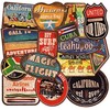36pcs pegatinas de sello vintage de vinilo pegatinas de viaje
