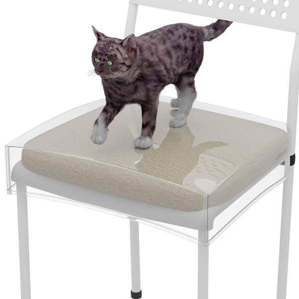 Cosmos 2 Pcs Plastic Seat Covers for Dining Room Chairs,