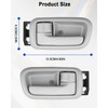 Interior Door Handles W/Bezel Left Driver Right Passenger Fit for