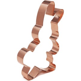 Cute Standing Bunny Easter Cookie Cutter 3.5 X 5.75 inches - Handcrafted Copper Cookie Cutter