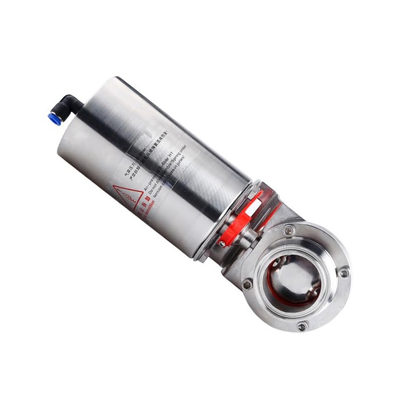 WEPUMP 2'' Single Acting Tri Clamp Sanitary Pneumatic Butterfly Valve