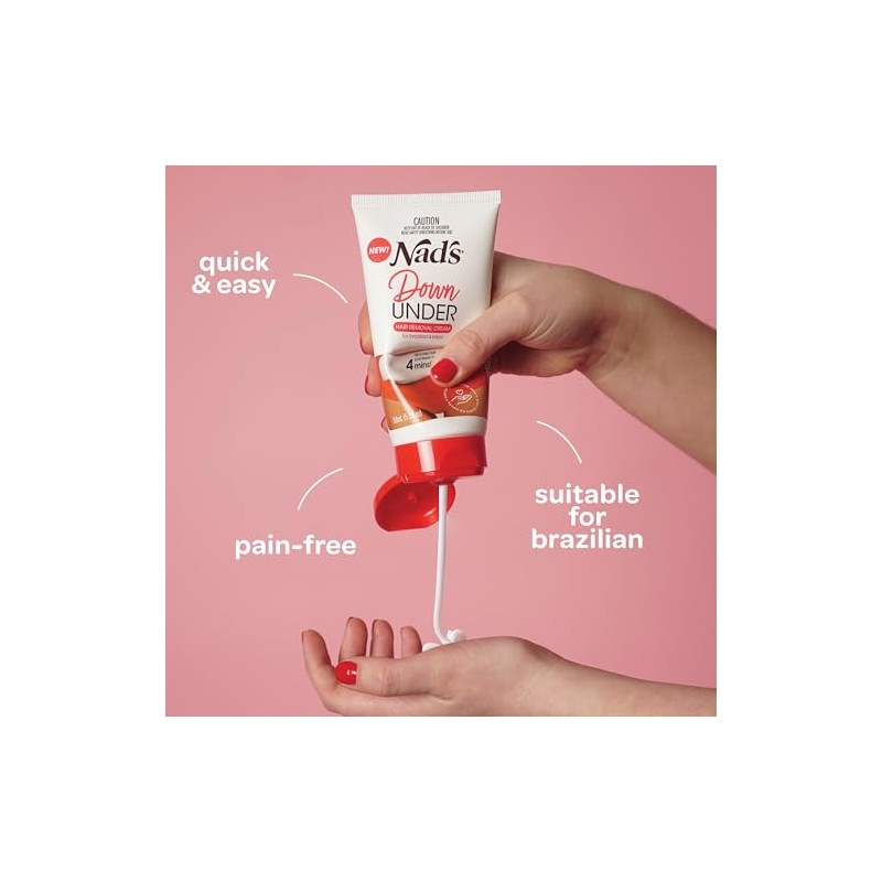 Nad's Down Under Cream for Women, Intimate Hair Removal Cream