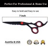 Professional 7” Black Diamond Barber Hairdressing Sharp Edge Scissors Stainless