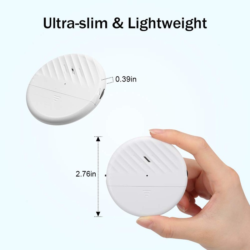 Wsdcam Glass Break Sensor Alarm 125dB Ultra-Slim Wireless Glass Break