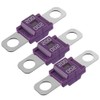 SIGANDG AMI/Midi Fuse 200A High Current Bolt-on Fuse 200 Amp Purple for Cars, Buses, Trucks, Caravans, Construction Vehicles (Pack of 3)
