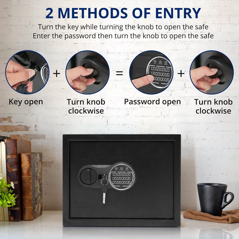1.2 Cubic Feet Steel Home Security Safe,Personal Security Safe for