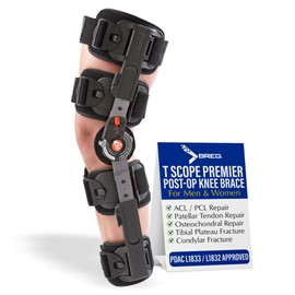 Brace Direct Breg T Scope Premier XL Post Op Knee Brace for ACL MCL PCL Surgery Adjustable ROM L1833 L1832 (Thighs Up to 35.5")