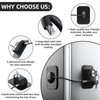 RORMGO Refrigerator Lock 2 Packs, Fridge Lock with Silicone Wire