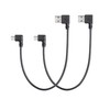 CERRXIAN 9Inch Mini USB Cable Combo Mini USB Right Angle