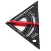 Woodworking Triangle Ruler Aluminum Alloy Accurate Laser Scale Triangle Ruler