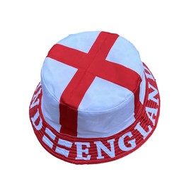SPIRIT OF ESSEX Union Jack Bucket hat England Flag hat 2 in 1 Reversible Unisex Great Britain White