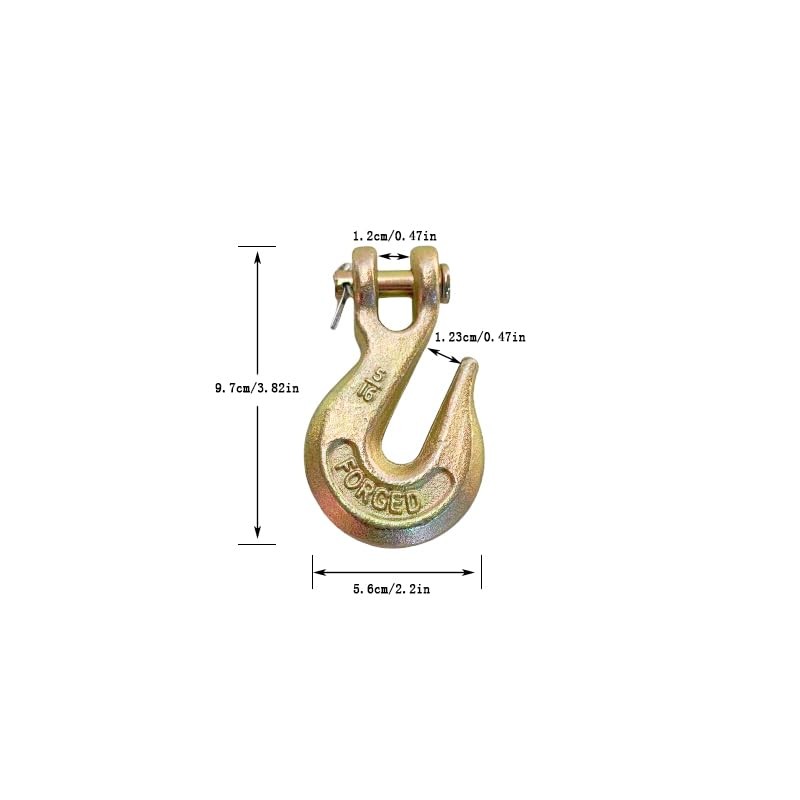 UTFTFWLW 5/16" Chain Hook G70 Clevis Grab Hooks Trailer Safety