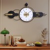 Anmotpe Oversized Large Modern Wall Clocks Iron Wall Clock Nordic