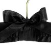 HANGERWORLD 5 Black 17inch Classic Satin Padded Hangers for Wedding