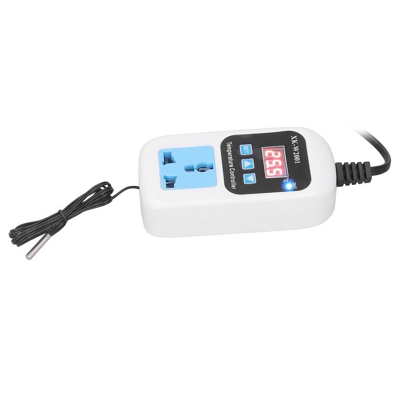 Temperature Controller Automatic Adjustable Digital Display Electronic Socket Thermostat for