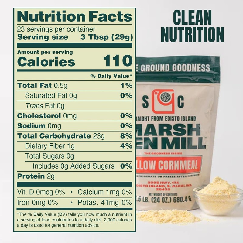 Marsh Hen Mill Stone Ground Yellow Cornmeal | Premium Heirloom