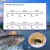 100pcs Eupheng Plus Best Barbless Competition Fly Fishing Hook Collection,