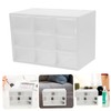 DOITOOL 2pcs Organizer Storage Unit Compact Desktop Drawer Box for