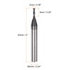 sourcing map Square End Mill 2mm x 6mm Cutting 6mm