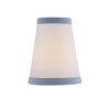 Aspen Creative 51057-6, Hardback Empire Transitional Clip-On Chandelier Shade, White