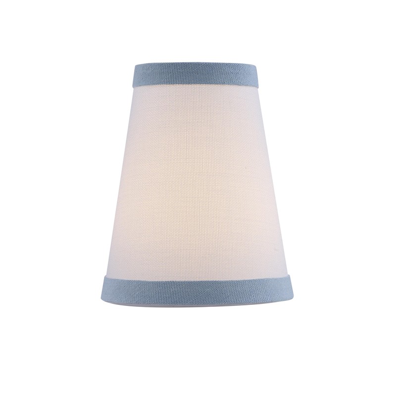 Aspen Creative 51057-6, Hardback Empire Transitional Clip-On Chandelier Shade, White