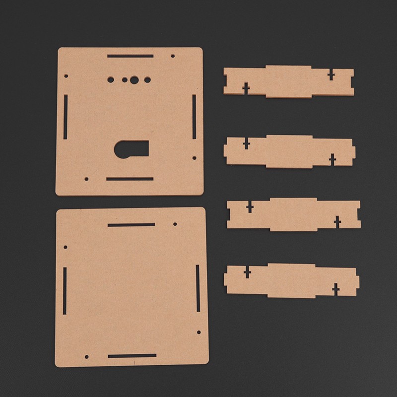 DIY Light Control Rotation LED Electronic Temperature Clock Kit Set